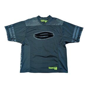 Studio by Supervsn Utility Hockey Boxy Jersey Black Chain Stitch Logo Size M